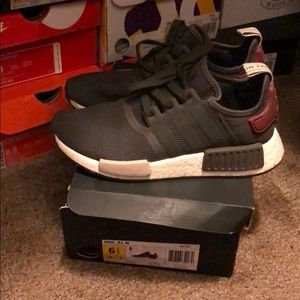 Adidas NMD_R1 Olive/Maroon Women’s 6.5